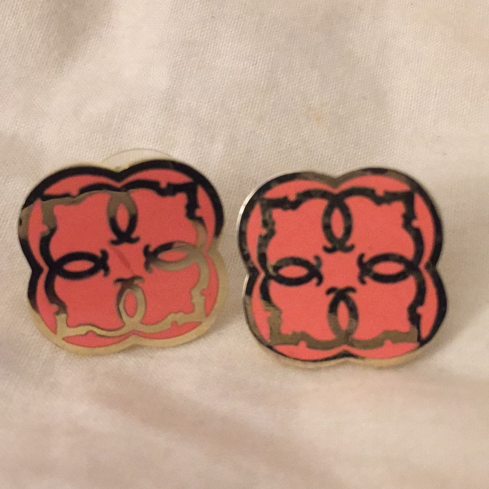 C. Wonder Pink and Gold Earrings